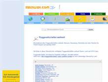 Tablet Screenshot of fluggesellschaft.fernweh.com